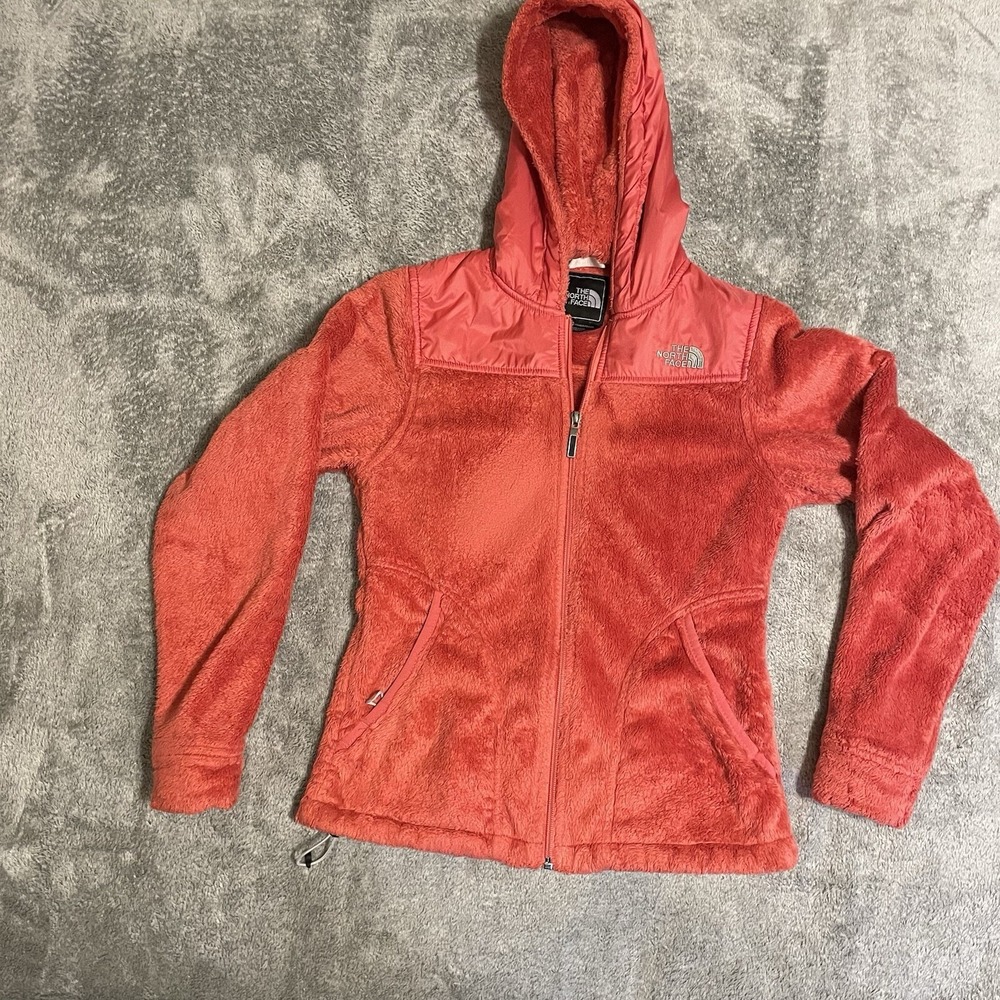The North Face Osito Fleece Jacket TC30 Womens XS Pink Full Zip Hooded Warm